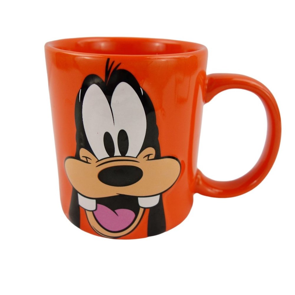 Disney Jerry Leigh Goofy Orange Ceramic‎ Coffee Cup Mug